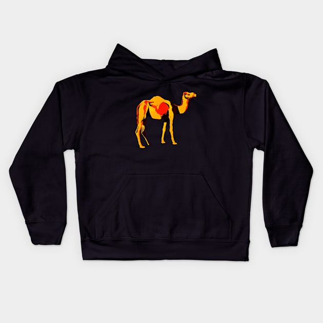 Dromedary Kids Hoodie by artsandherbs